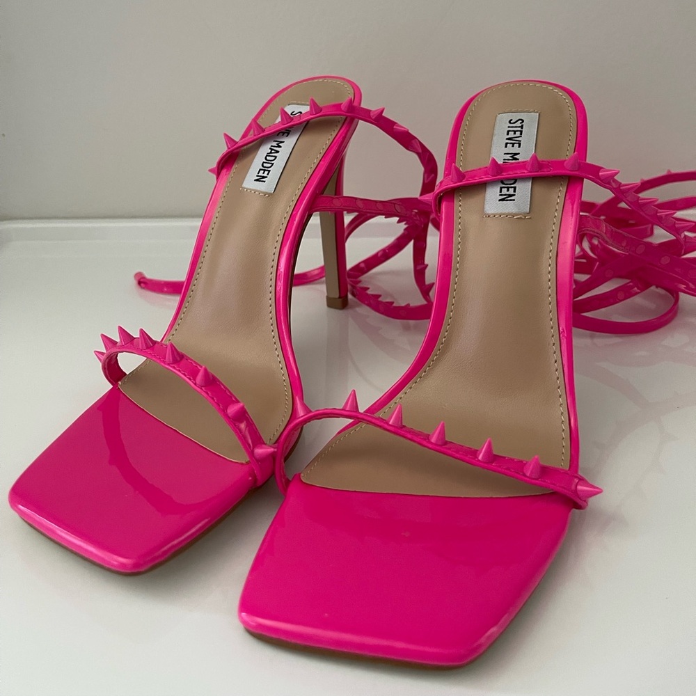 Steve Madden Pink Strappy Heels